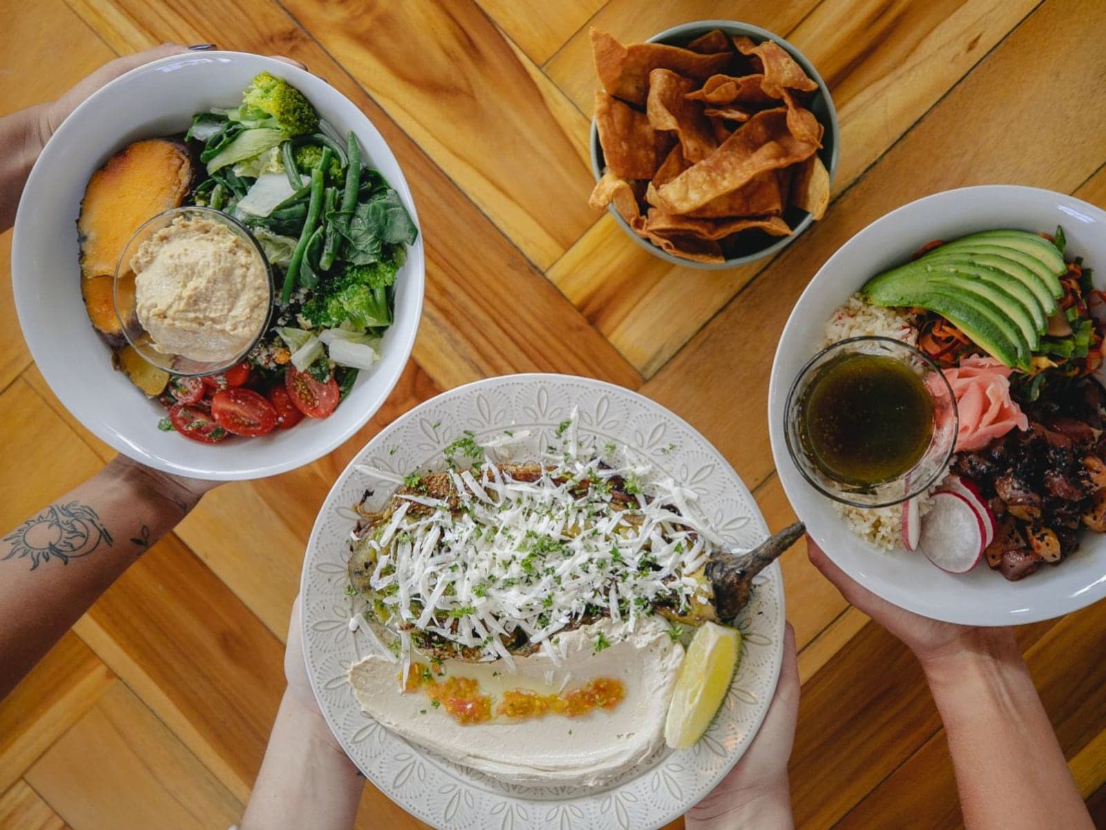Eat Street — Food-stall cluster · grab-and-go